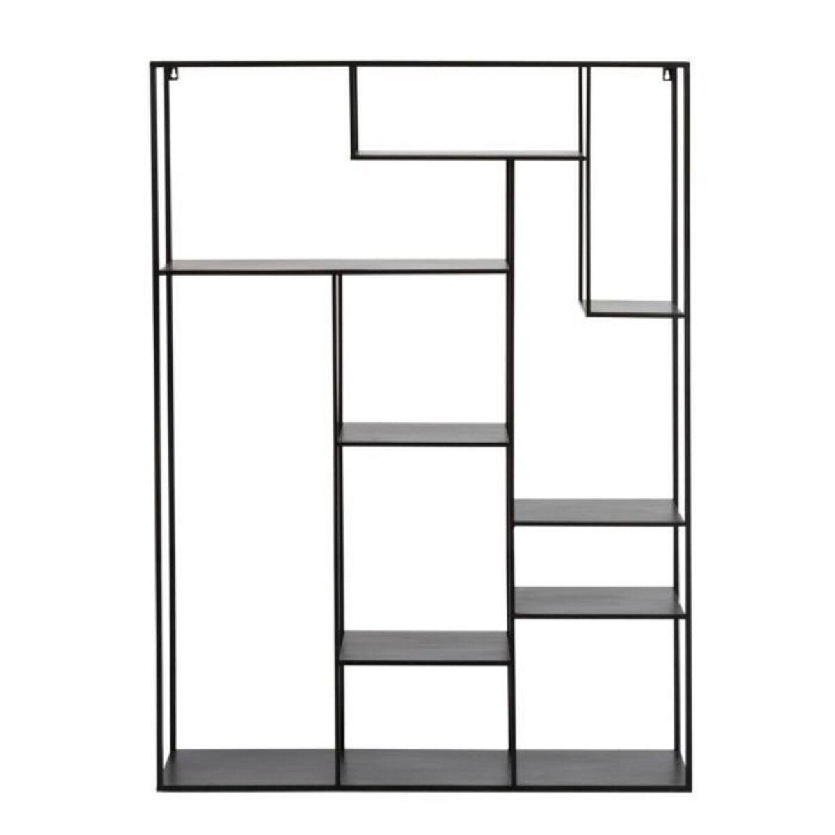 Paris Prix Étagère Rectangulaire en Métal  Rack  150cm Noir