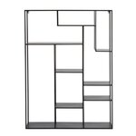 Paris Prix Étagère Rectangulaire en Métal  Rack  150cm Noir