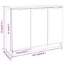 Voir la diapositive 6 : VIDAXL Buffet Sonoma gris 90,5x30x70 cm Bois d'ingenierie