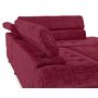 Voir la diapositive 6 : LISA DESIGN Marlo - canapé d'angle droit 5 places convertible avec coffre et têtières en velours texturé
