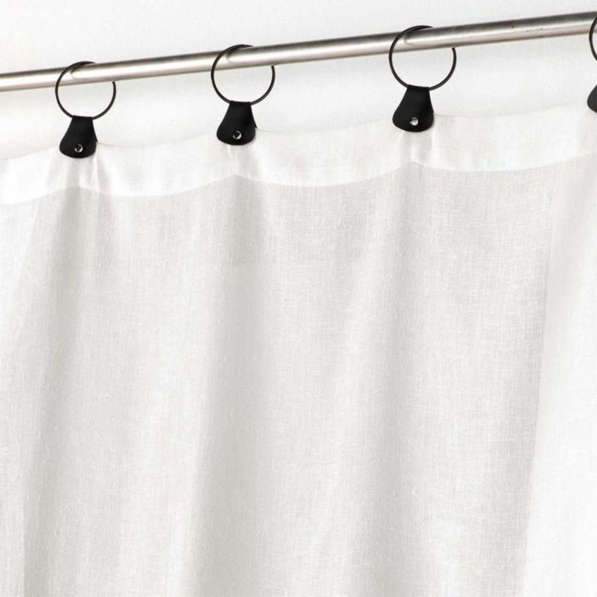 Paris Prix Rideau Voilage à Anneaux  Linka  140x240cm Blanc