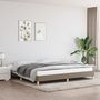 Voir la diapositive 1 : VIDAXL Cadre de lit sans matelas taupe 200x200 cm tissu
