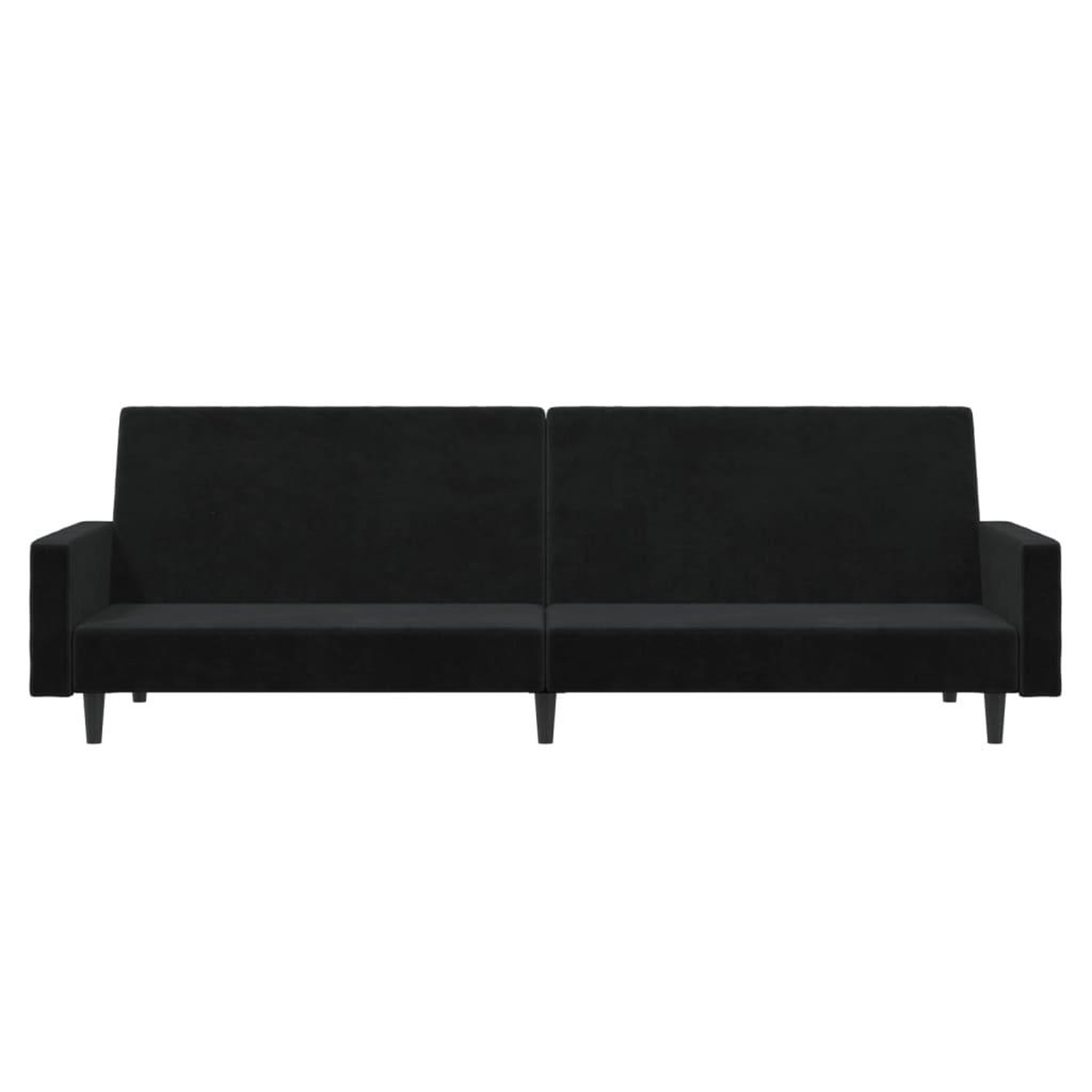 Voir la diapositive 5 : VIDAXL Canape-lit 2 places noir velours