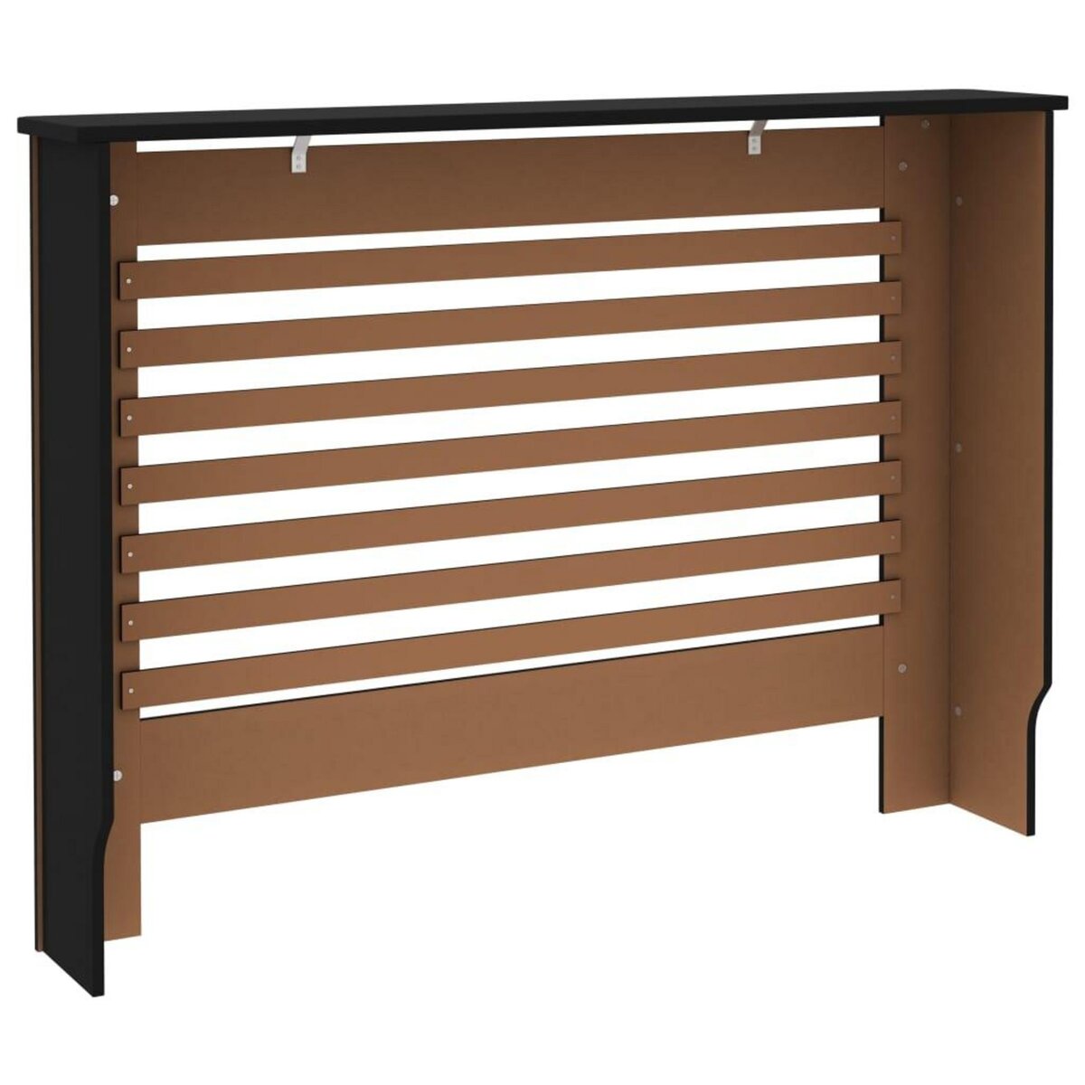 VIDAXL Cache-radiateur noir 112x19x81,5 cm MDF