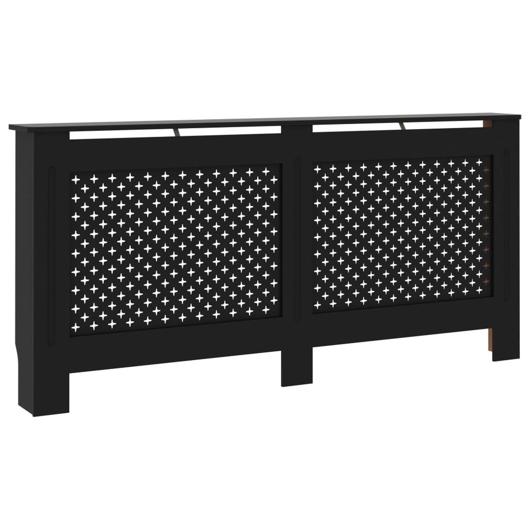 Voir la diapositive 2 : VIDAXL Cache-radiateur noir 172x19x81,5 cm MDF