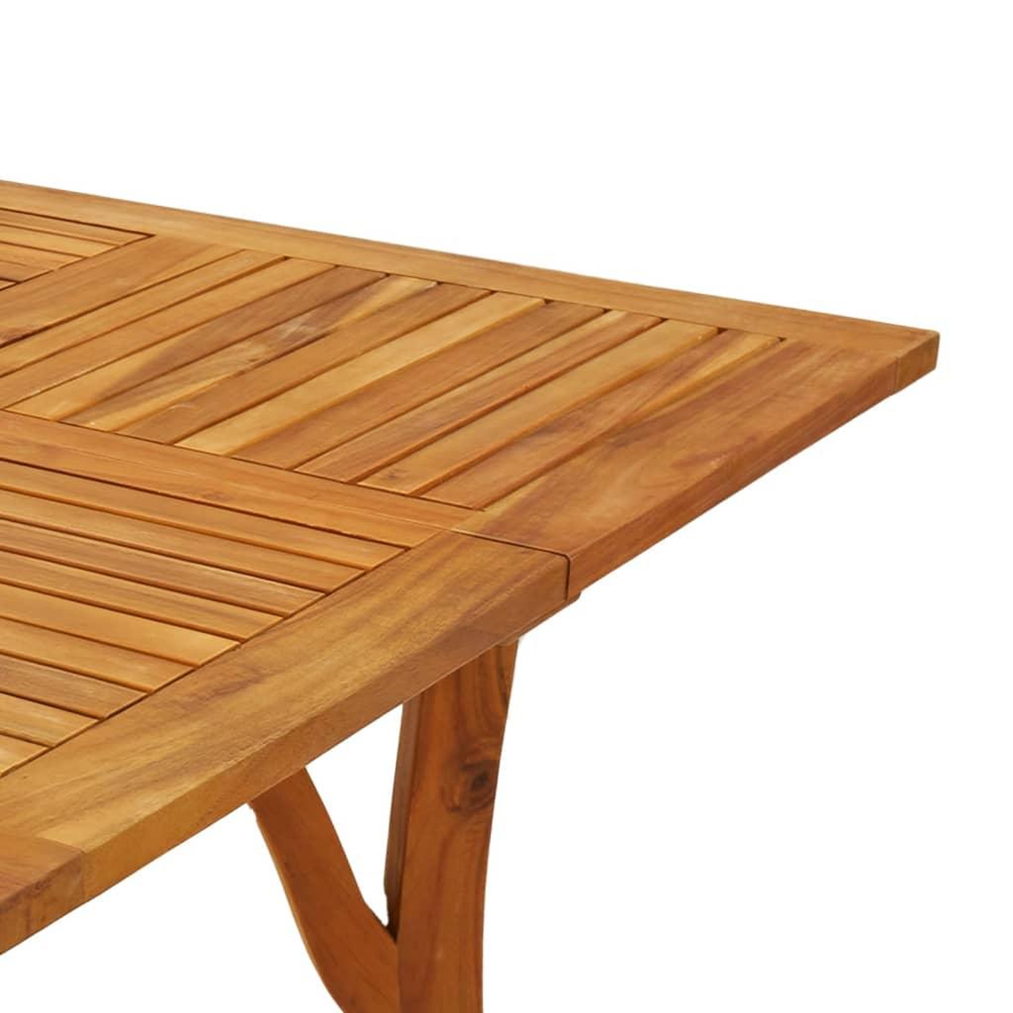 Voir la diapositive 5 : VIDAXL Table de jardin 85x85x75 cm Bois d'acacia solide