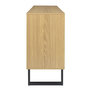 Voir la diapositive 6 : The Home Deco Factory Buffet 3 portes en bois CALYPSO - Marron