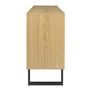 Voir la diapositive 6 : The Home Deco Factory Buffet 3 portes en bois CALYPSO - Marron