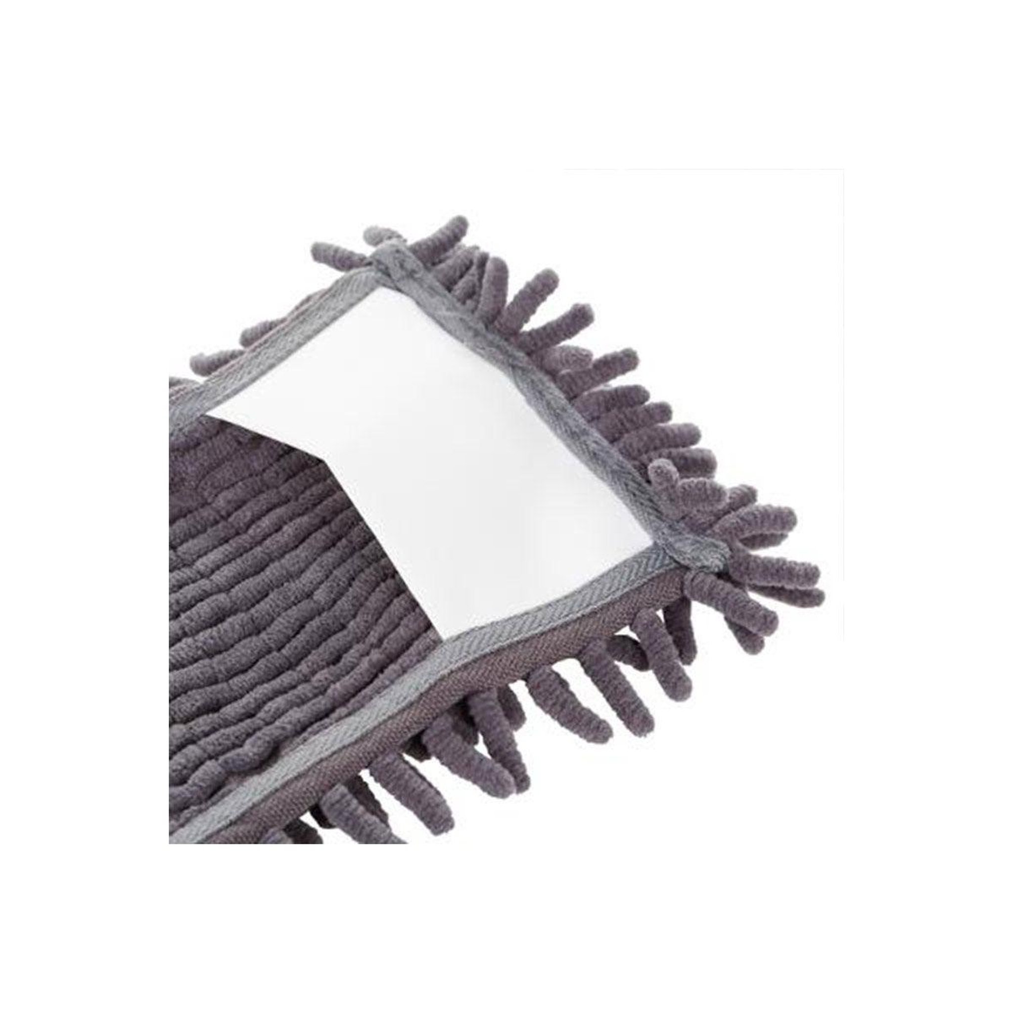 Voir la diapositive 2 : B BASIC & CO Serpillière pour Balai Chenille  Ménager  46cm Gris