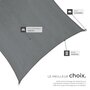Voir la diapositive 5 : tectake Voile d'ombrage triangulaire rectangulaire avec une protection UV 50+ gris 3 x 3 m
