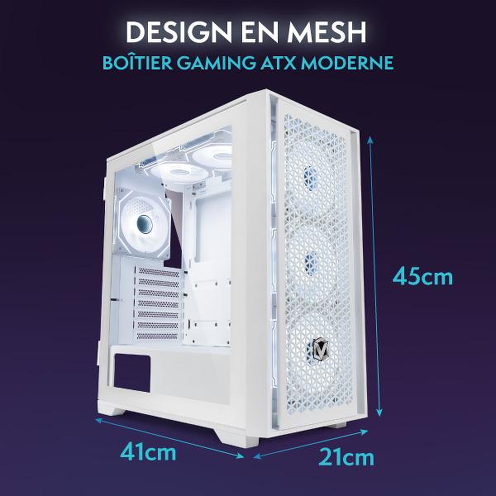 Voir la diapositive 6 : VIBOX PC Gamer - i9 12900KF, RTX 5070, 32 Go RAM, 1 To SSD, Windows 11, WiFi 6 + Bluetooth 5.4