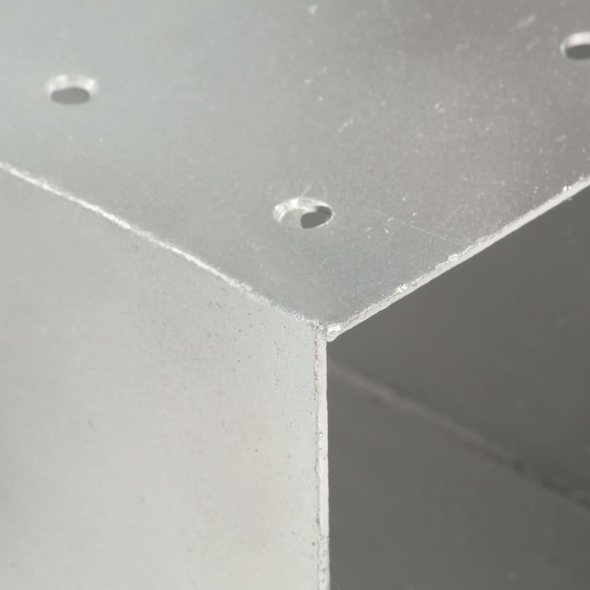 Voir la diapositive 5 : VIDAXL Connecteur de poteau Forme en X Metal galvanise 91x91 mm