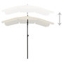 Voir la diapositive 3 : VIDAXL Parasol de jardin avec mat 200x130 cm sable