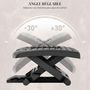 Voir la diapositive 6 : HOMCOM Repose-pied ergonomique de bureau réglable - angle et hauteur ajustables - ABS gris noir