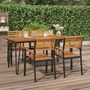 Voir la diapositive 1 : VIDAXL Table de jardin avec pieds epingle a cheveux 160x80x75 acacia
