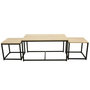 Voir la diapositive 2 : Paris Prix Lot de 3 Tables Basses  Seattle  90cm Naturel
