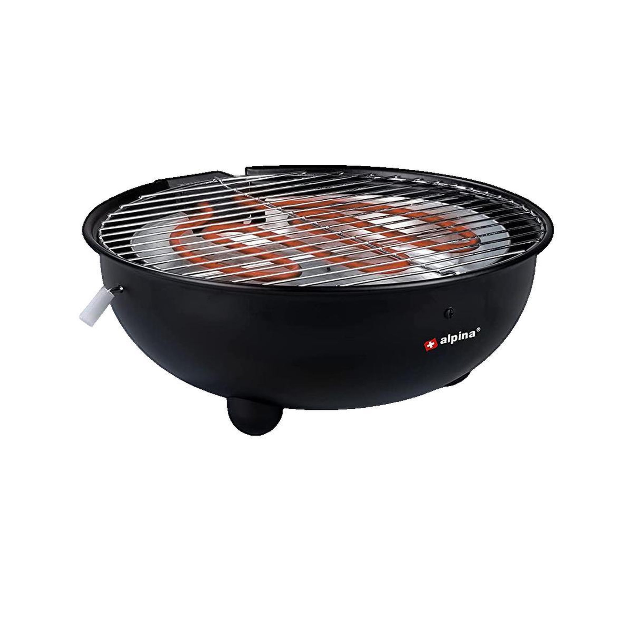 Voir la diapositive 2 : Alpina gril électrique 1250W noir