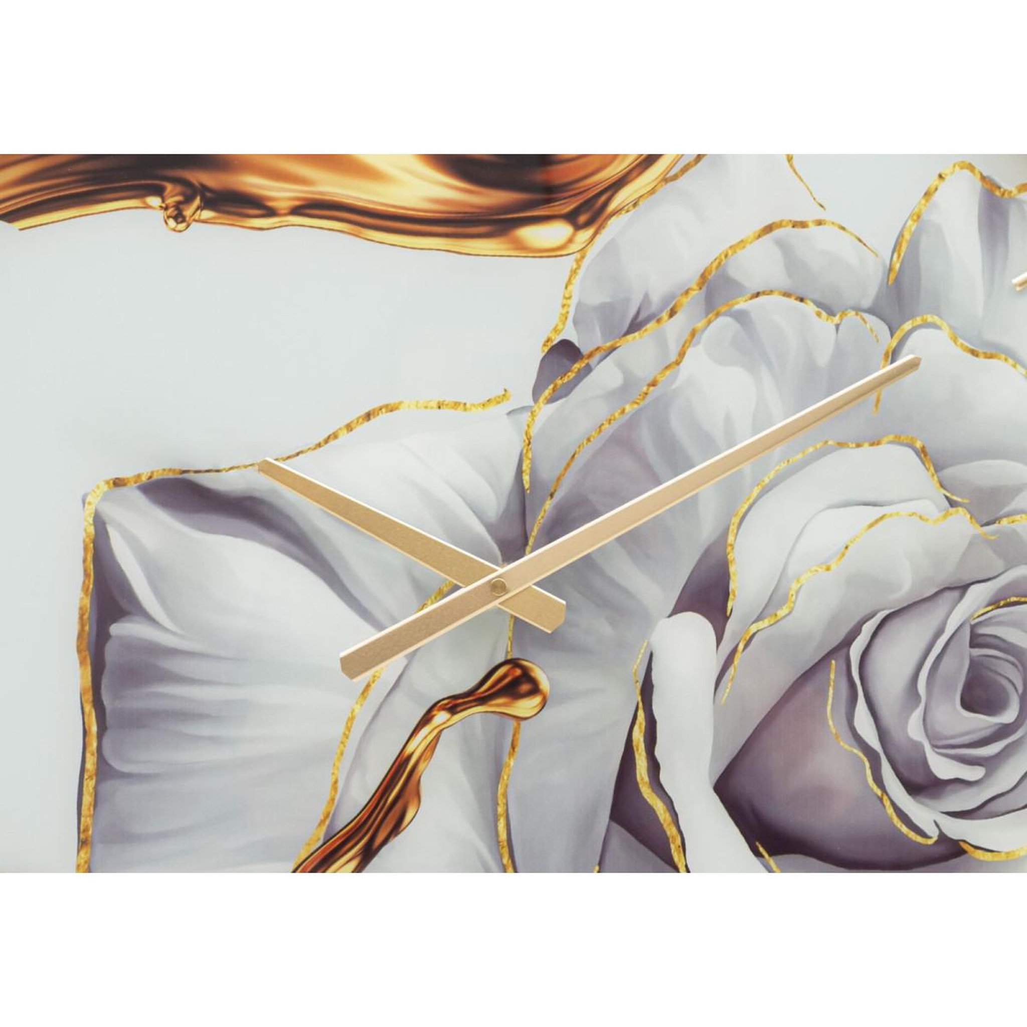 Voir la diapositive 2 : Paris Prix Horloge murale en verre  rose  60cm multicolore