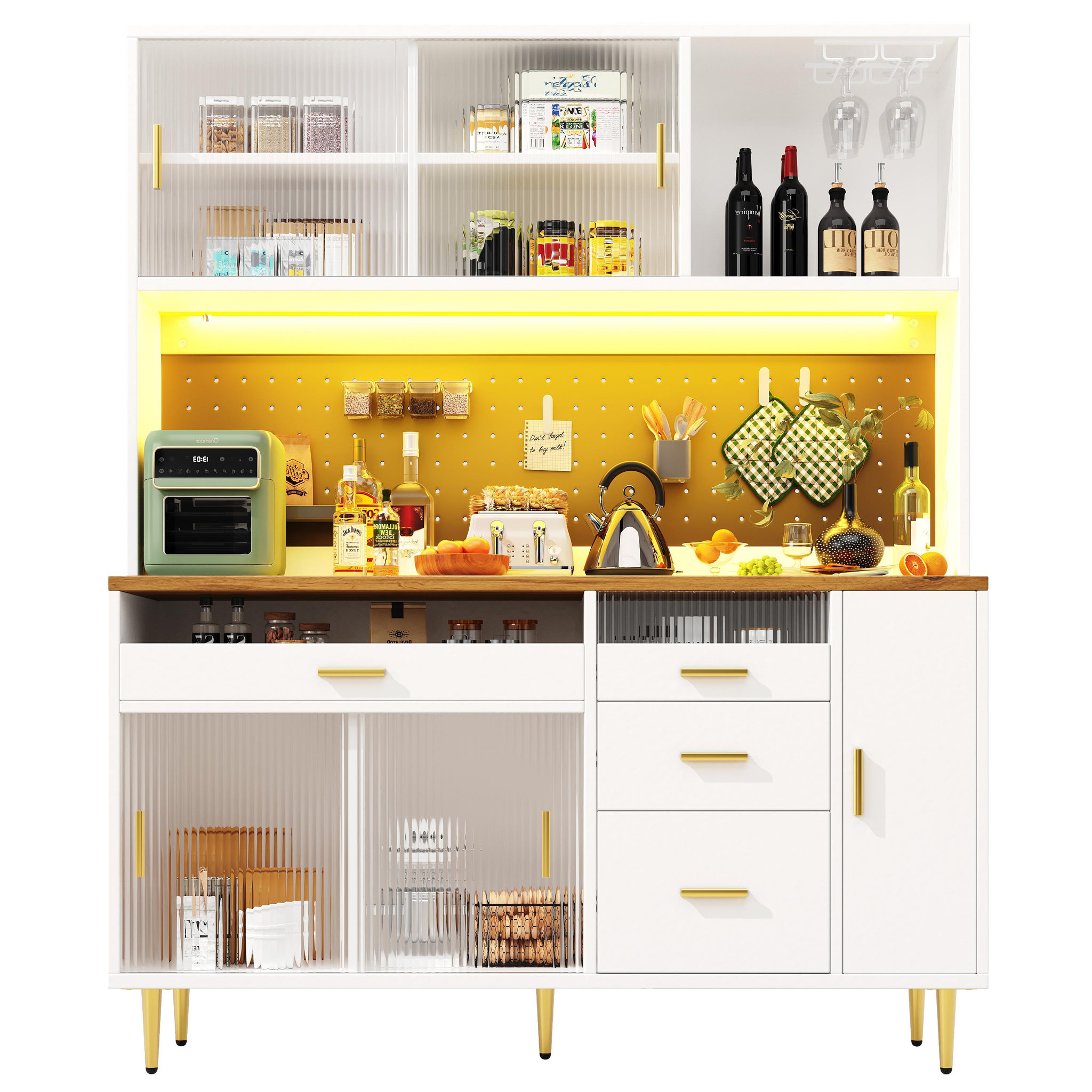 MERAX Buffet. Coloris disponibles : Noir, Blanc