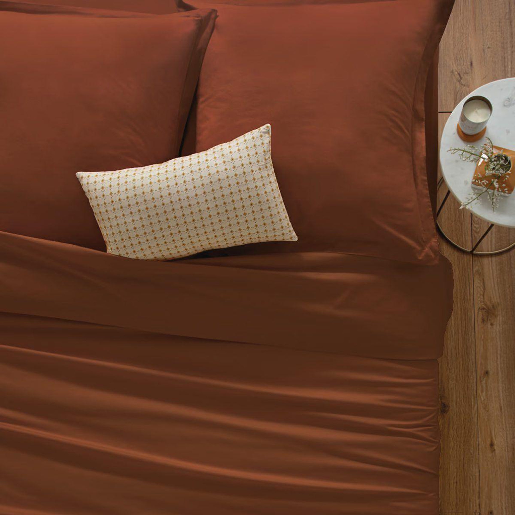 ATMOSPHERA Housse de couette  intérieur  140x200cm terracotta