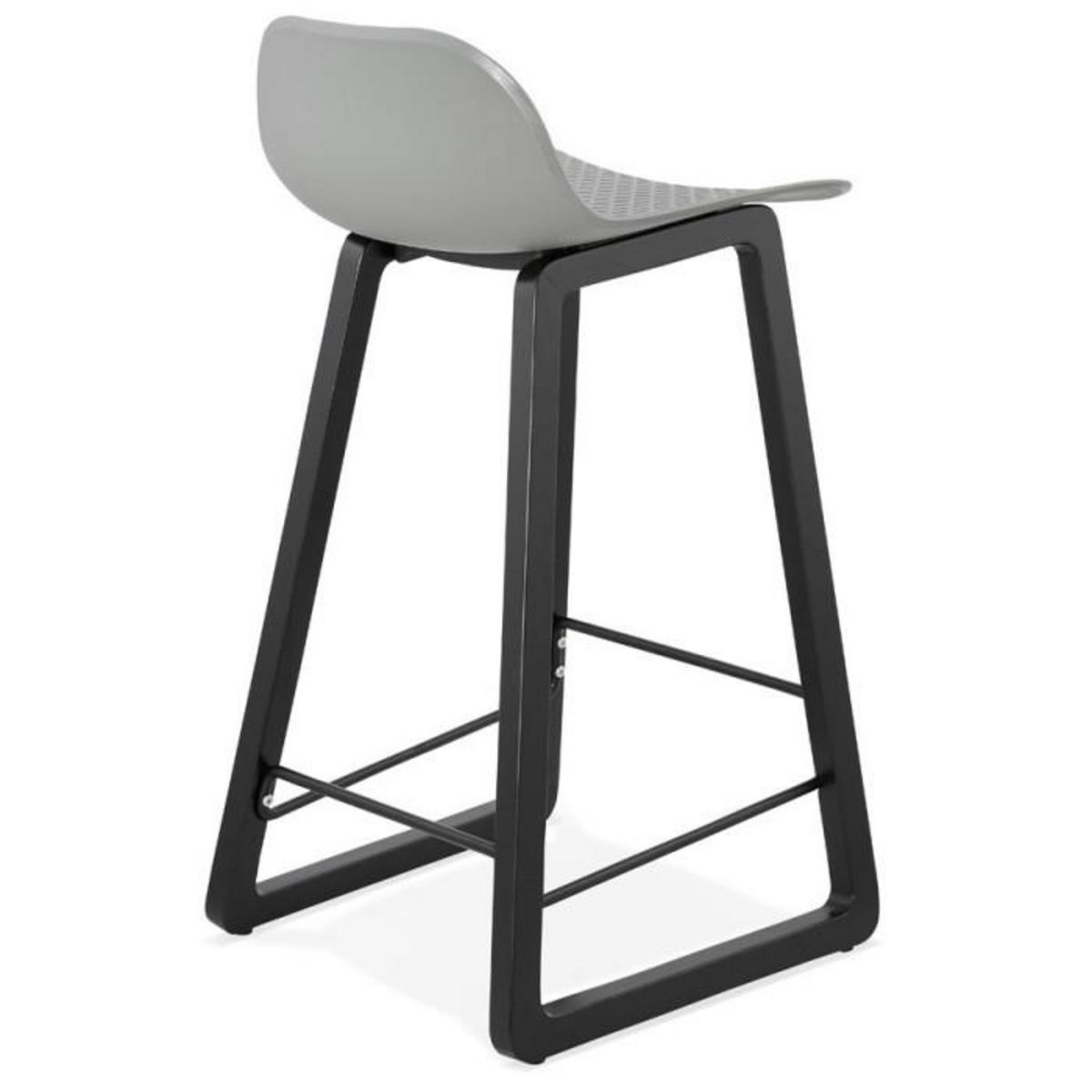 Paris Prix Tabouret de Bar Design  Toki  87cm Gris & Noir
