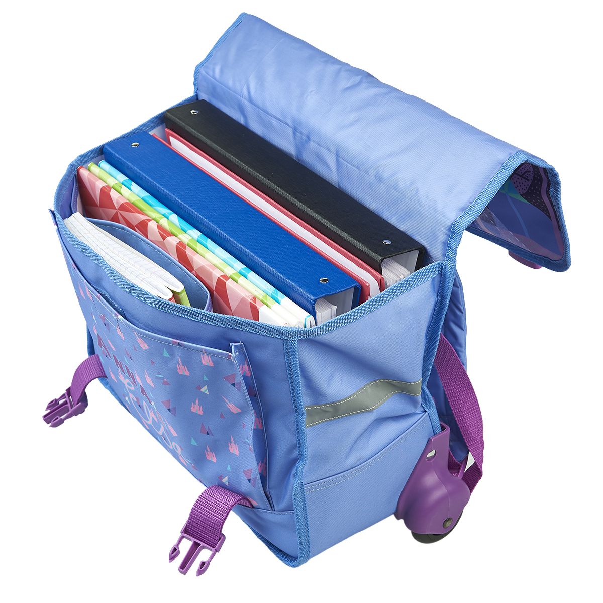 DISNEY Cartable à roulettes bleu REINE DES NEIGES