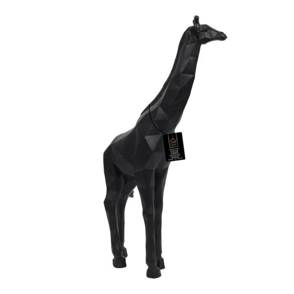 Paris Prix Statuette Déco  Girafe Origami  40cm Noir