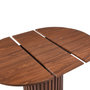 Voir la diapositive 4 : Paris Prix Table à Manger Ronde Extensible  Debbie  120-160cm Naturel