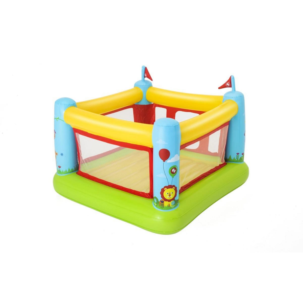BESTWAY Jeu gonflable Château à balles pour enfant 3 à 6 ans Aire de Jeux Trampoline Fisher Price BESTWAY