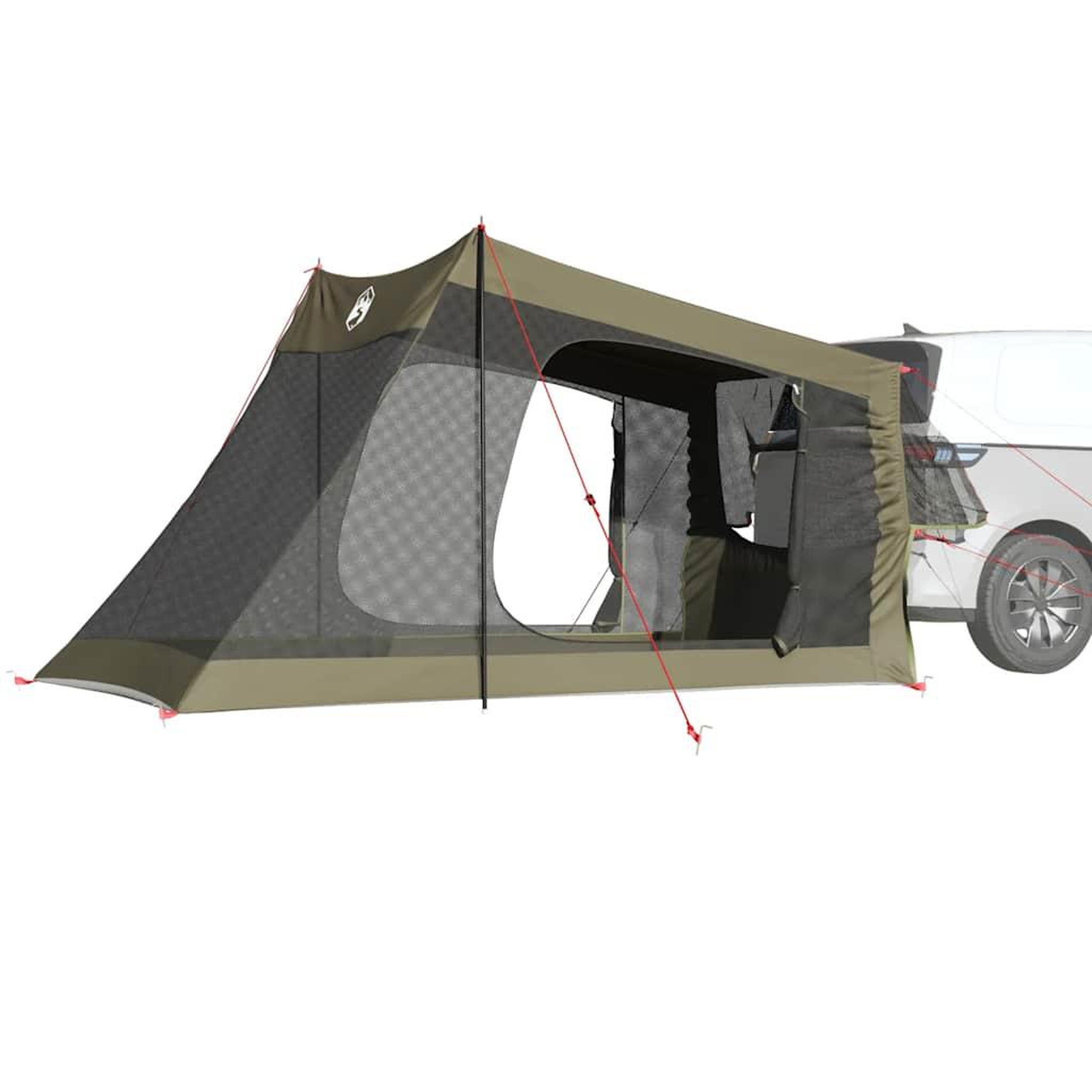 Voir la diapositive 4 : VIDAXL Tente de voiture 2 personnes vert olive impermeable