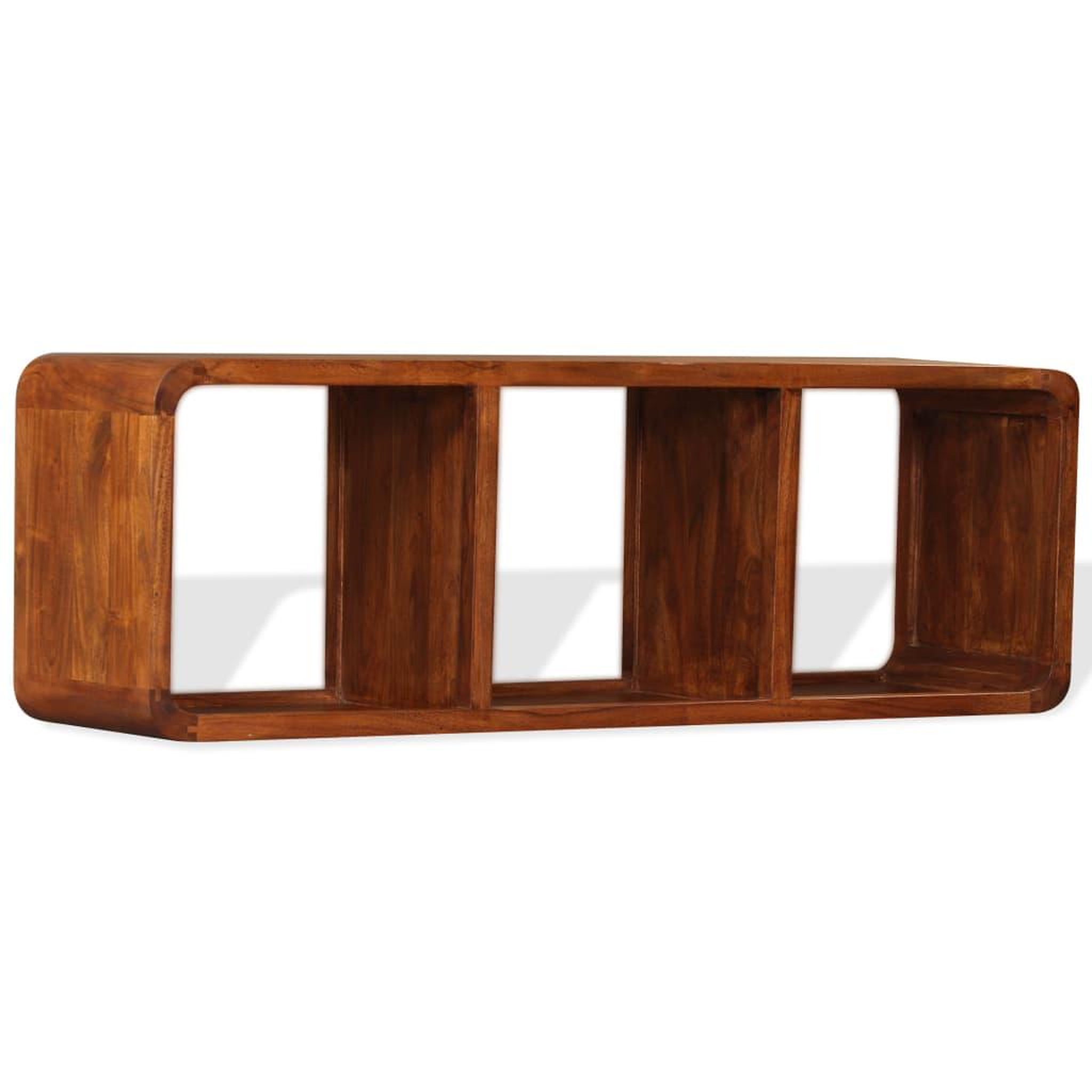 Voir la diapositive 2 : VIDAXL Meuble tv bois massif avec finition miel 120 x 30 x 40 cm