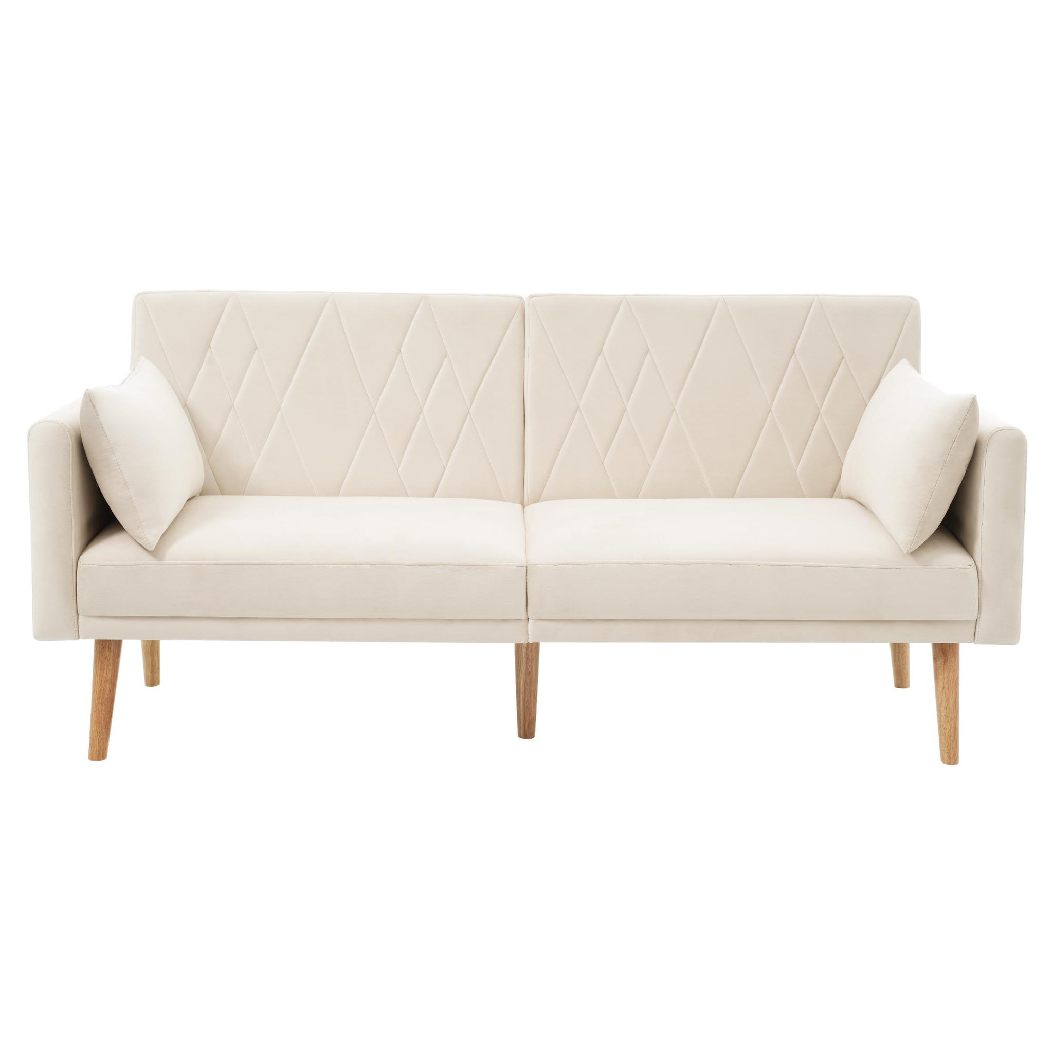 MERAX Canapé droit convertible. Coloris disponibles : Gris