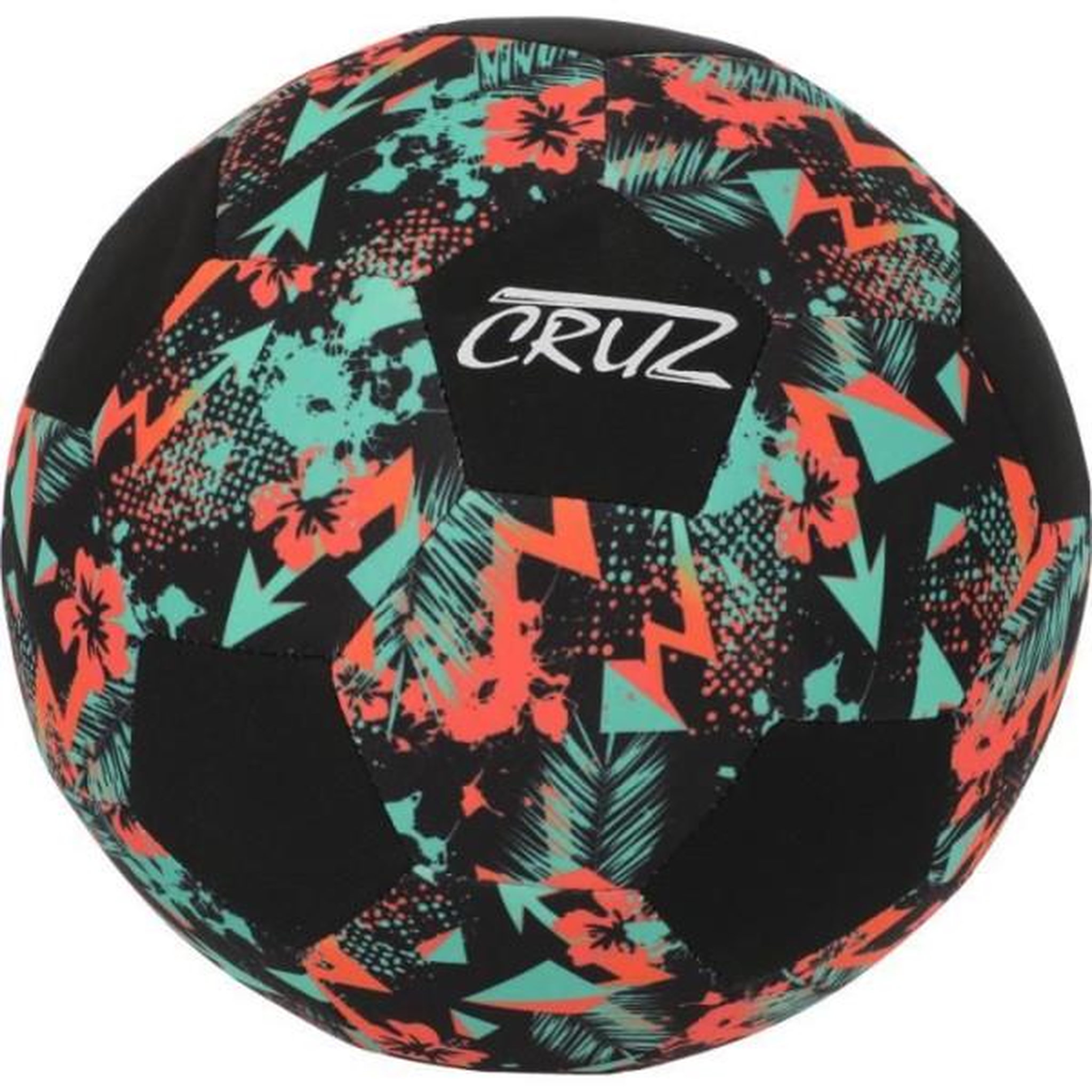 CRUZ Ballon de football - CRUZ - Néoprene - Taille 5 - Léger et idéal pour la plage