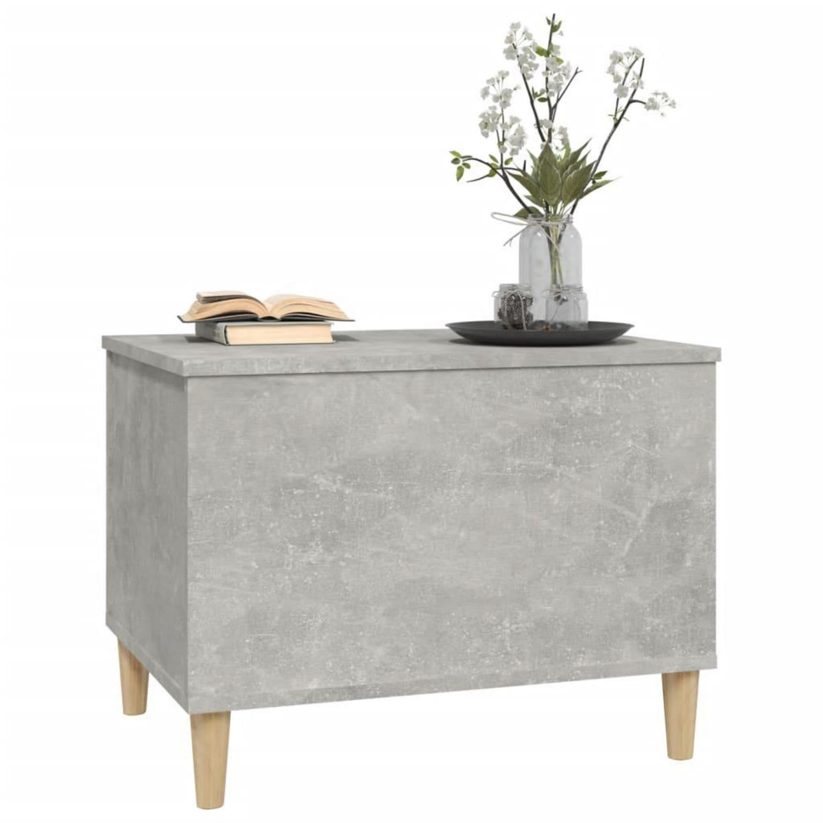 VIDAXL Table basse Gris beton 60x44,5x45 cm Bois d'ingenierie