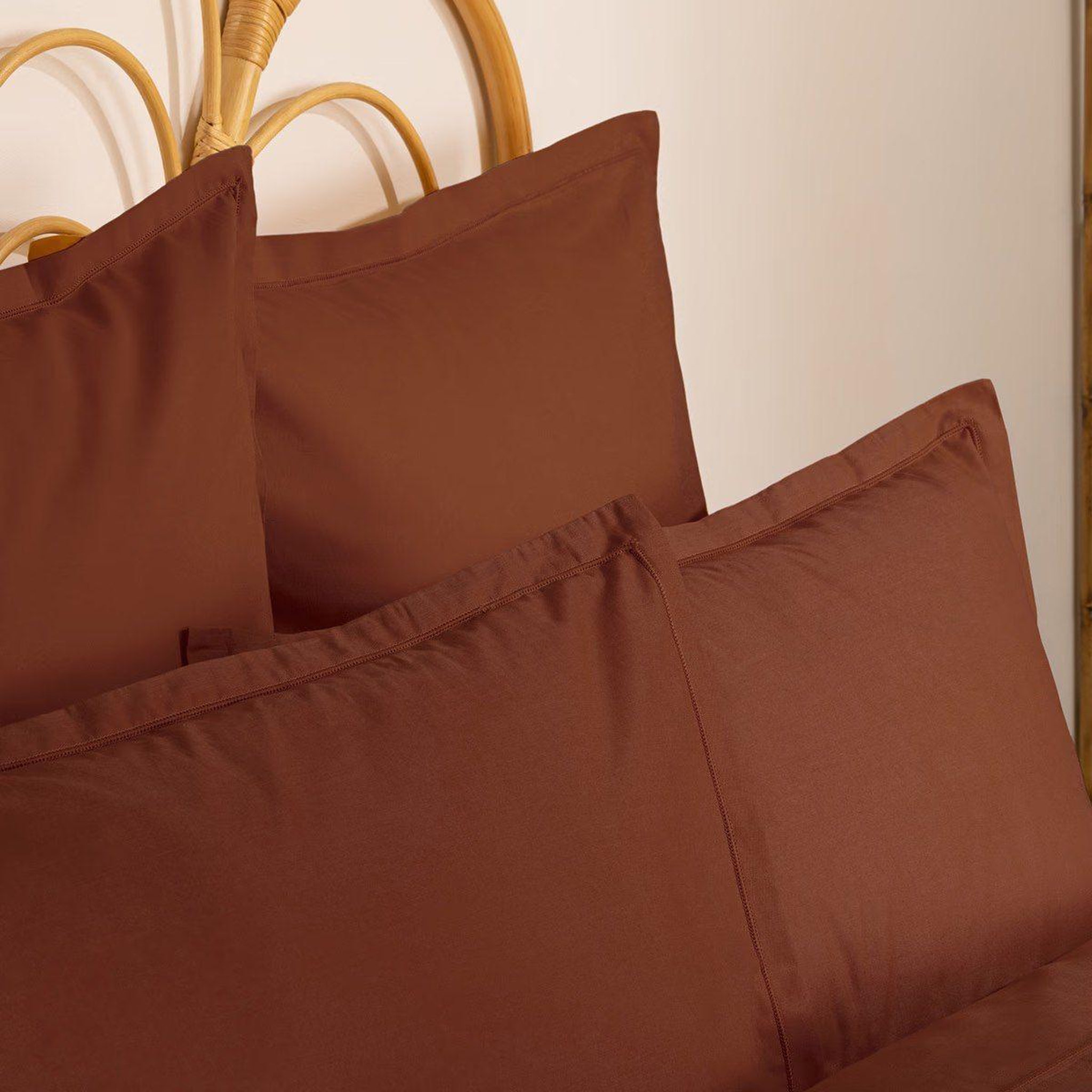Voir la diapositive 3 : ATMOSPHERA Taie d'oreiller  intérieur  63x63cm terracotta