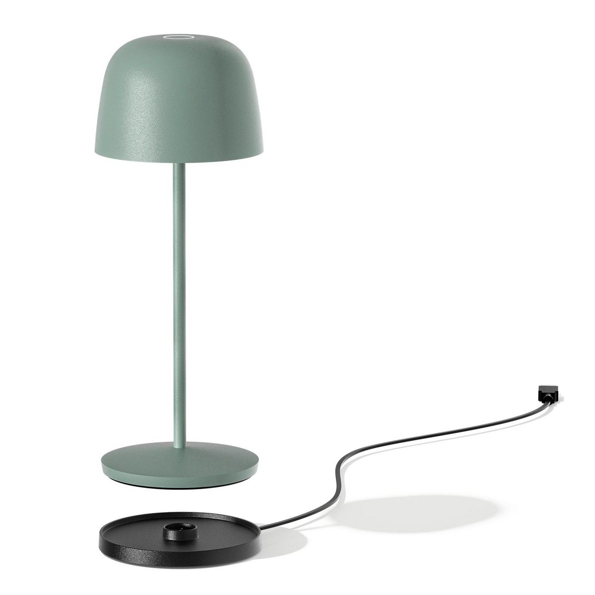 Lumisky Lampe de table sans fil SOPHIA Vert olive Aluminium H28cm