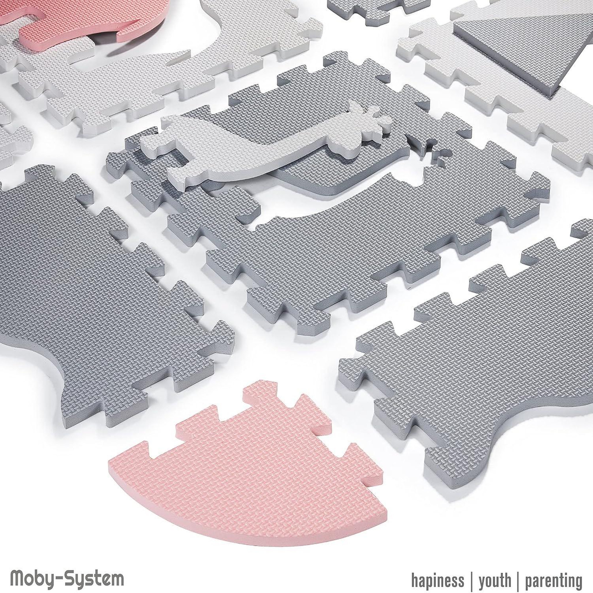 Voir la diapositive 4 : MOBY SYSTEM Tapis d'eveil Tapis de Puzzle en Mousse EVA pour Bébé 150 x 150 avec Rebords