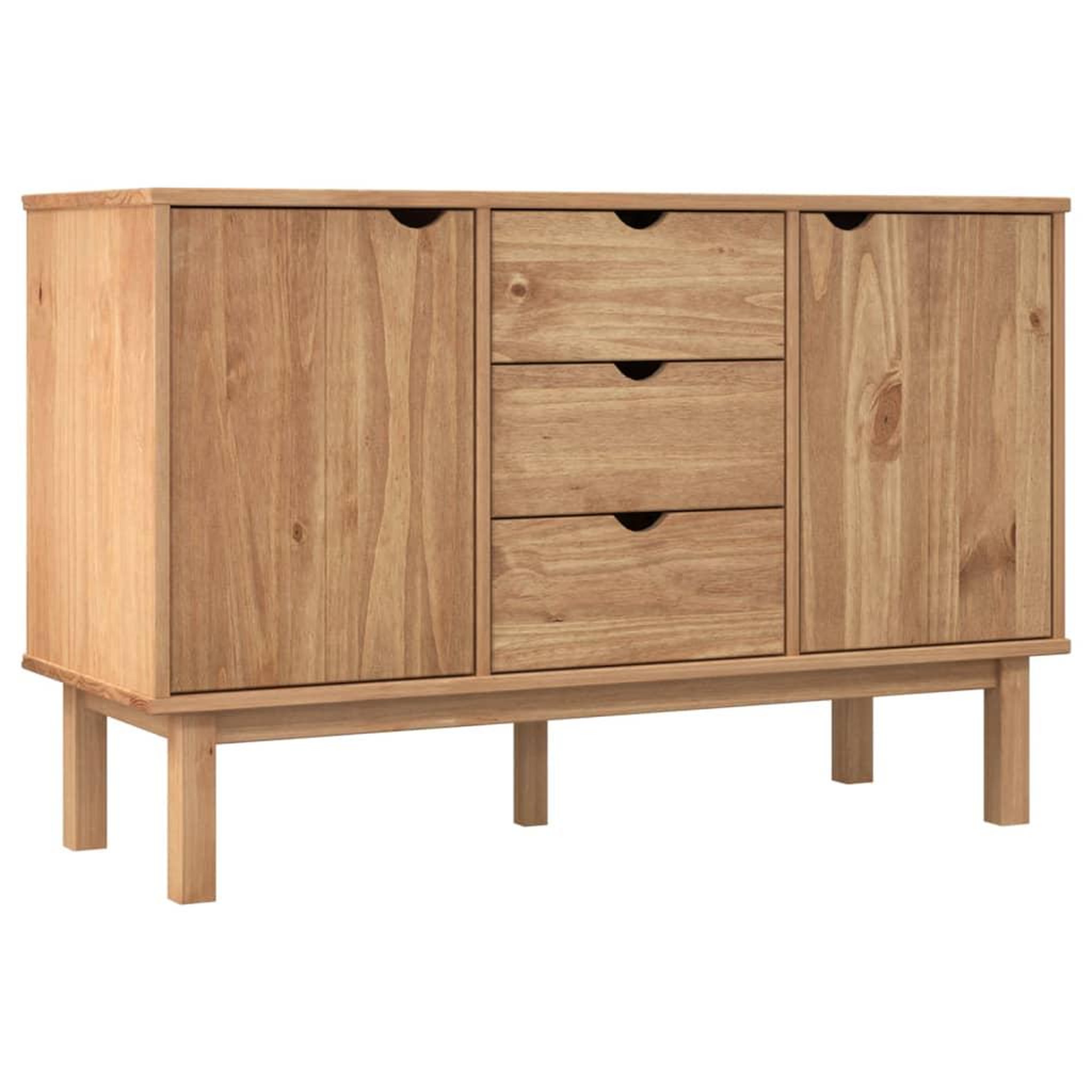 Voir la diapositive 2 : VIDAXL Buffet OTTA 113,5x43x73 cm Bois massif de pin