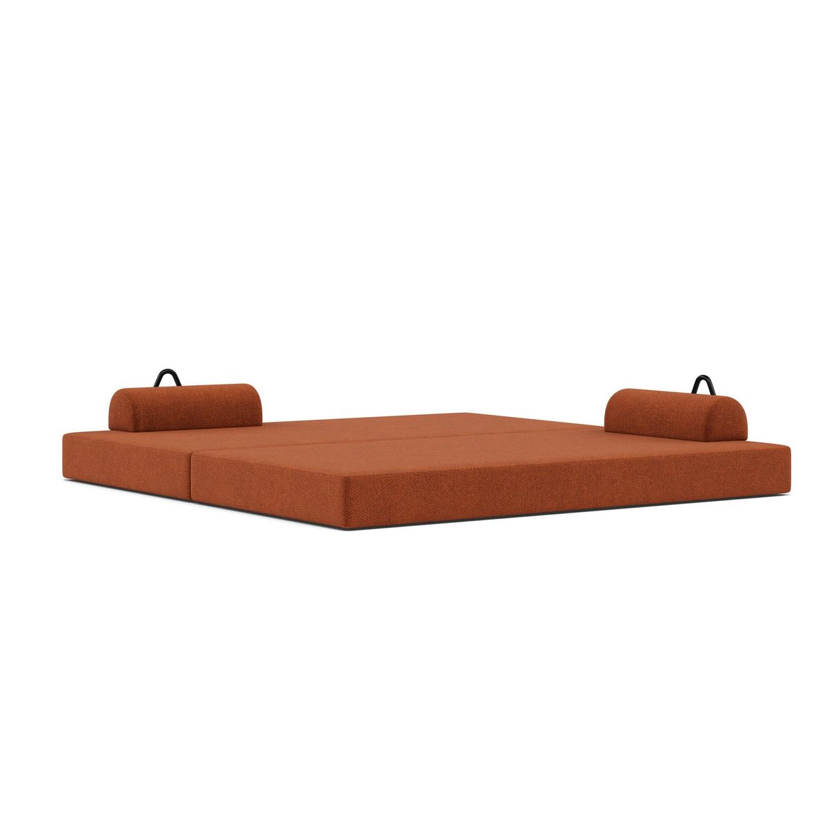 LISA DESIGN Astral - canapé 3 places convertible en velours texturé