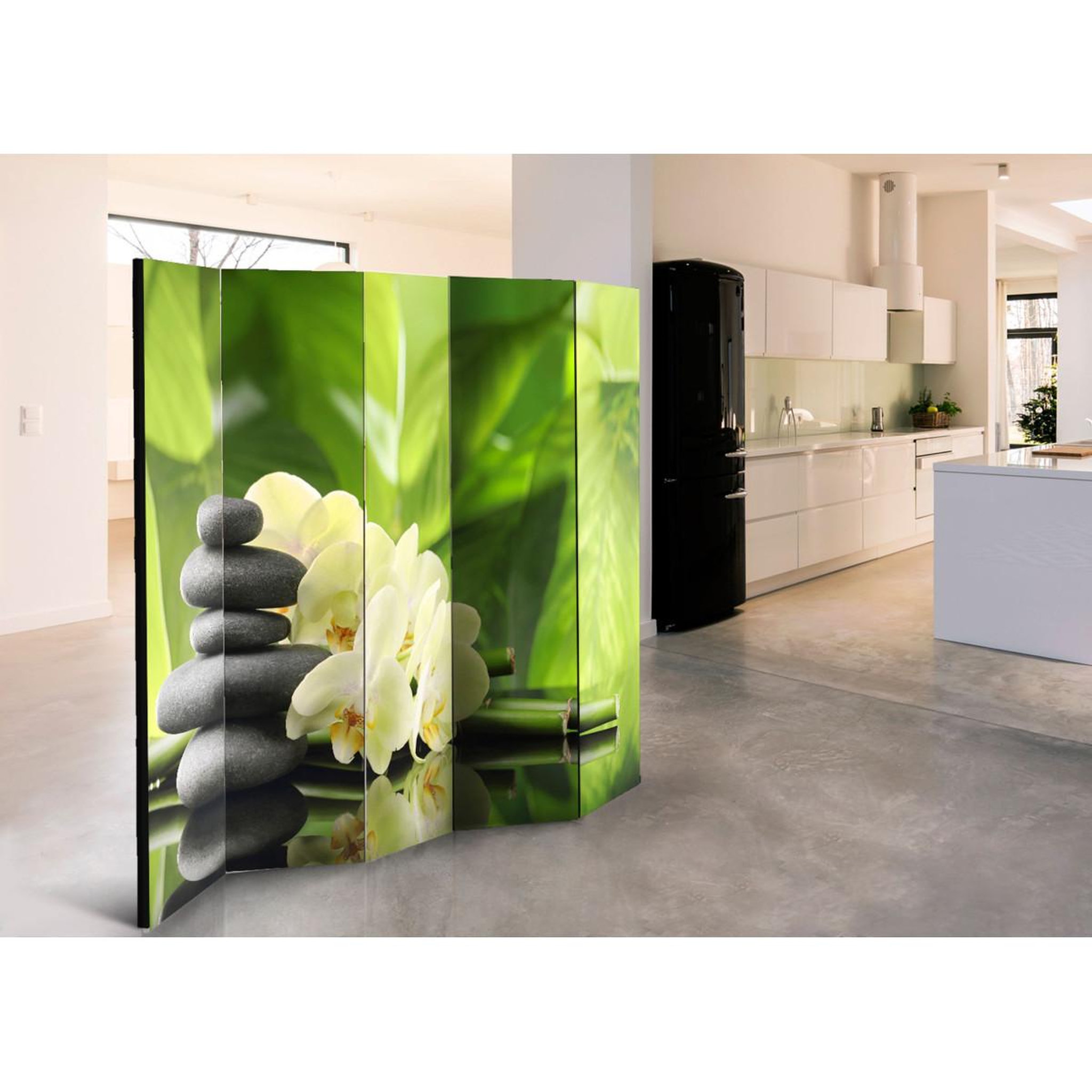 Voir la diapositive 2 : Paris Prix Paravent 5 volets  spa garden  172x225cm