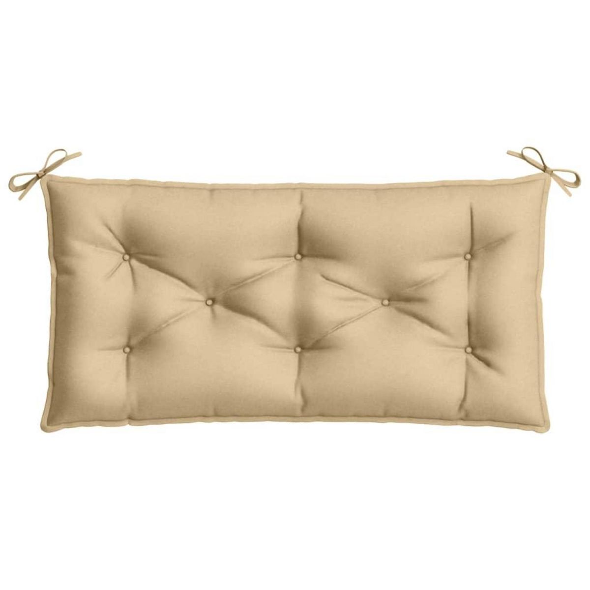 VIDAXL Coussin de banc de jardin beige melange 100x50x7 cm tissu