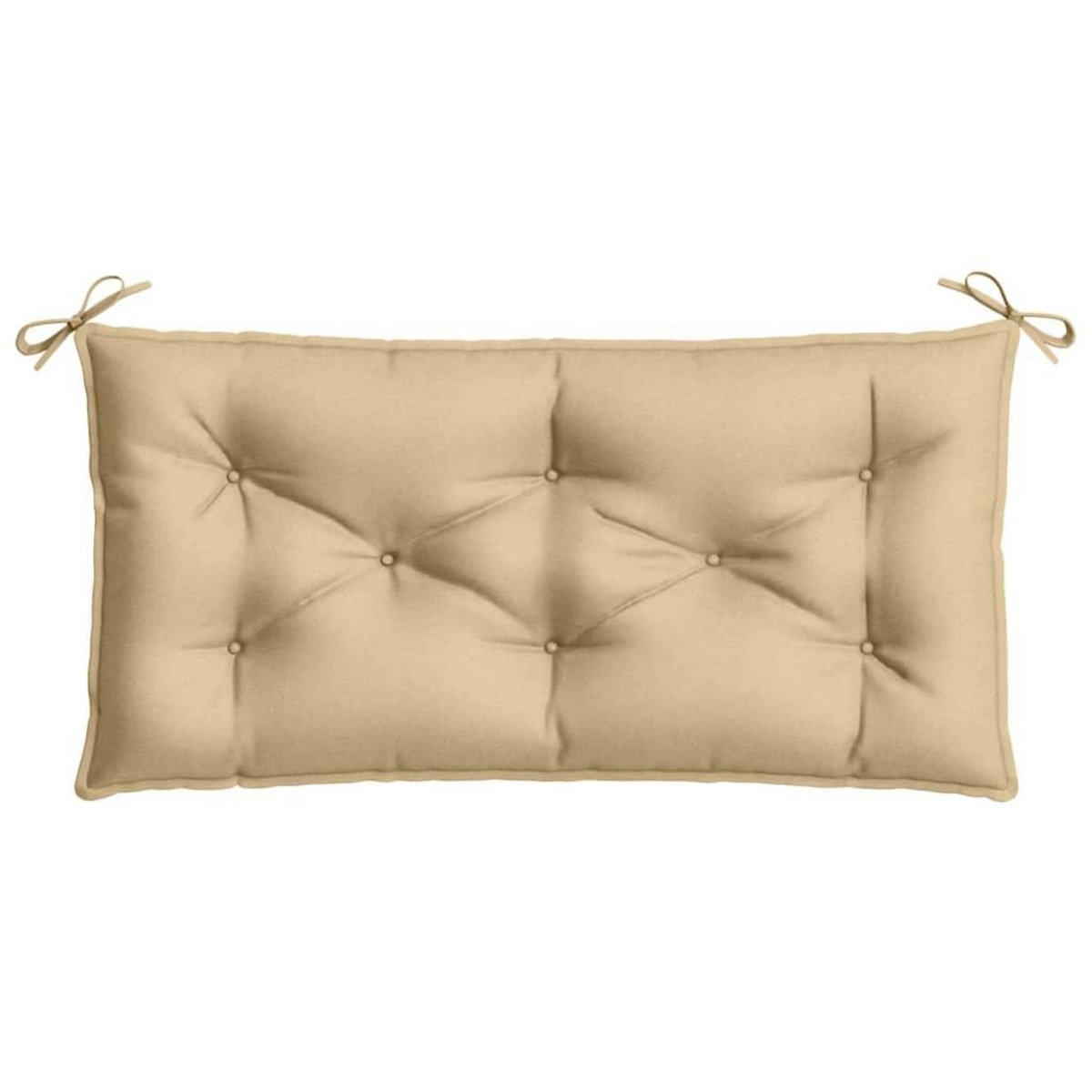 VIDAXL Coussin de banc de jardin beige melange 100x50x7 cm tissu