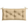 Voir la diapositive 4 : VIDAXL Coussin de banc de jardin beige melange 100x50x7 cm tissu