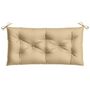 Voir la diapositive 4 : VIDAXL Coussin de banc de jardin beige melange 100x50x7 cm tissu