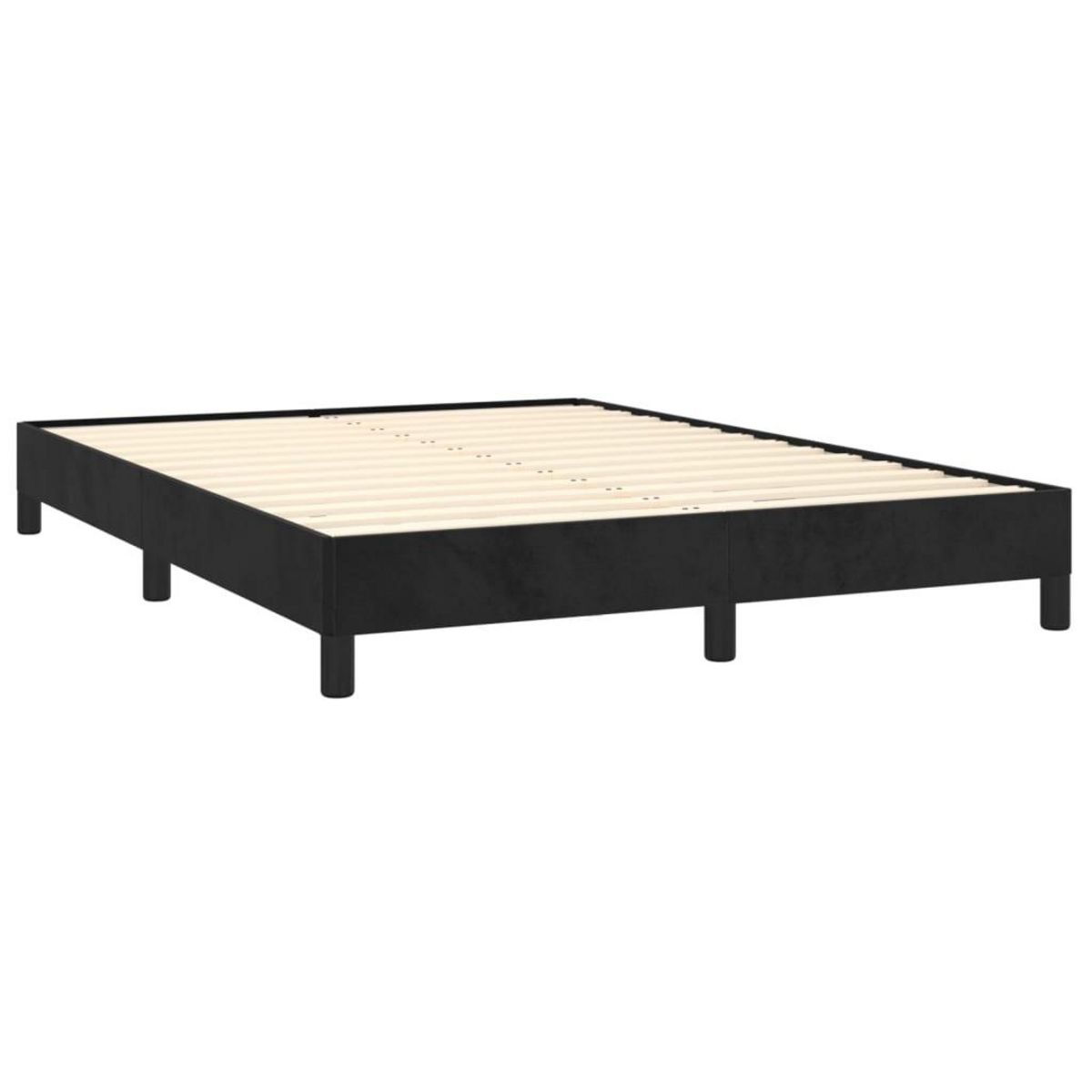 VIDAXL Cadre de lit sans matelas noir 140x190 cm velours