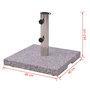 Voir la diapositive 6 : VIDAXL Socle de parasol en granite 20 kg