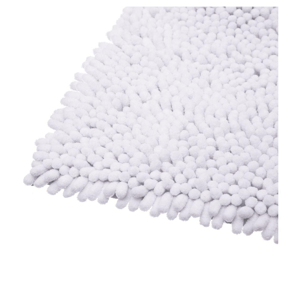 Tapis de bain uni maxi chenille 