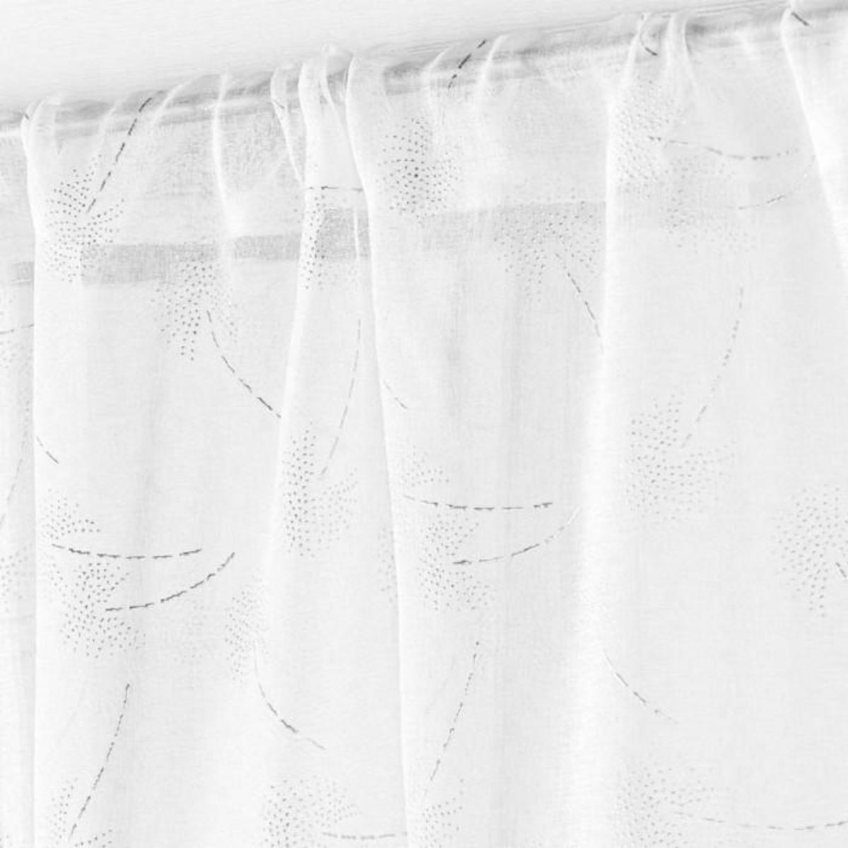 Paris Prix Paire de Voilages Passe-Tringle  Dalya  70x200cm Blanc