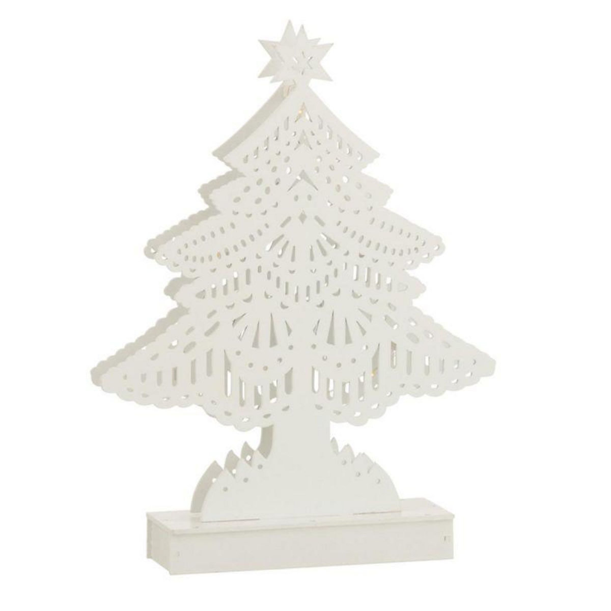 Paris Prix Sapin de Noël Led Déco  Christmas  25cm Blanc