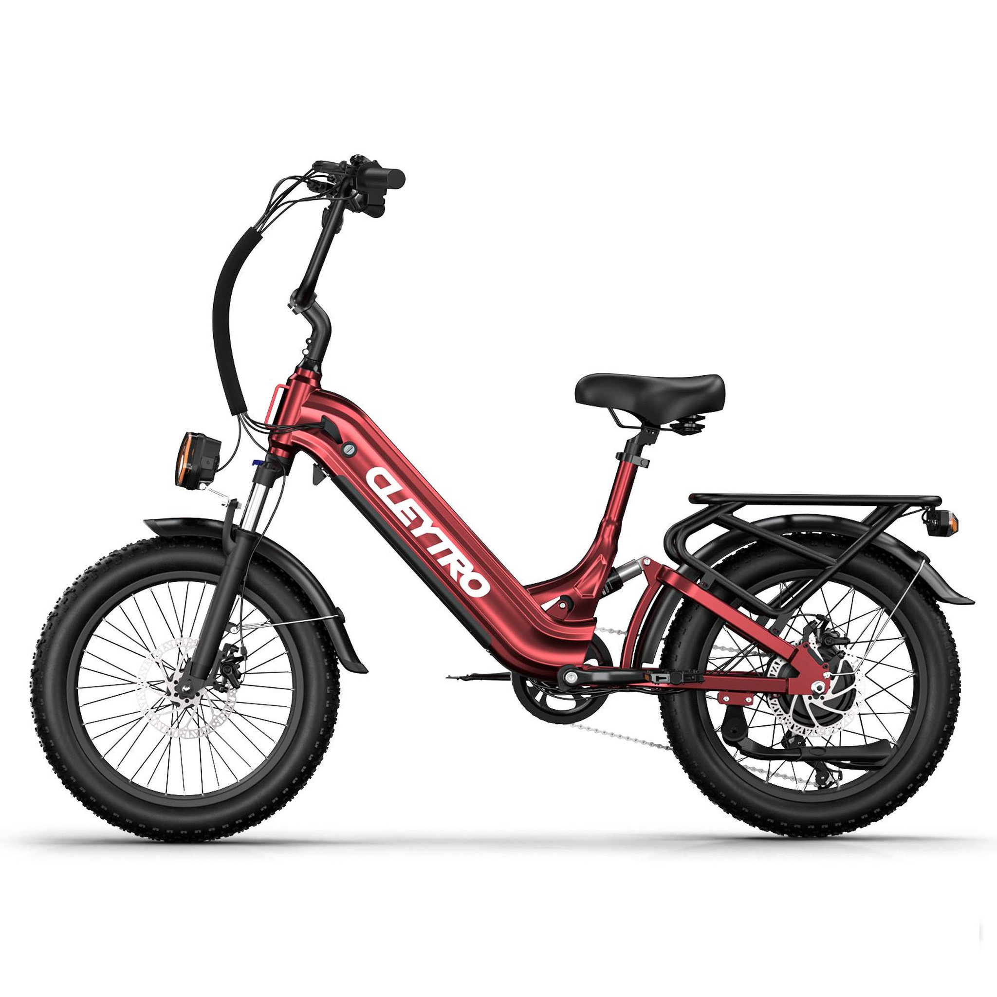 Voir la diapositive 2 : Cleytro Vélo électrique Cleytro XC20, 20 pouces, Fat Bike, batterie 48 V 15,6 Ah